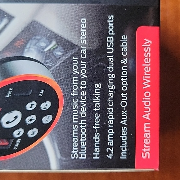 Monster Bluetooth FM Transmitter. - Picture 2 of 5